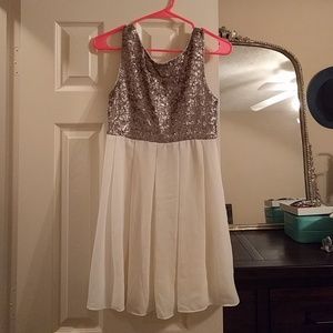 Skater glitter top party dress